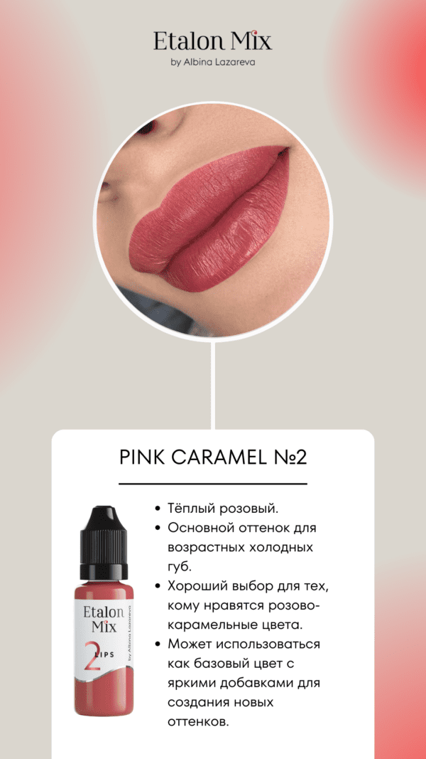 Etalon Mix Lip #2 Pink Caramel 15ml - Image 3